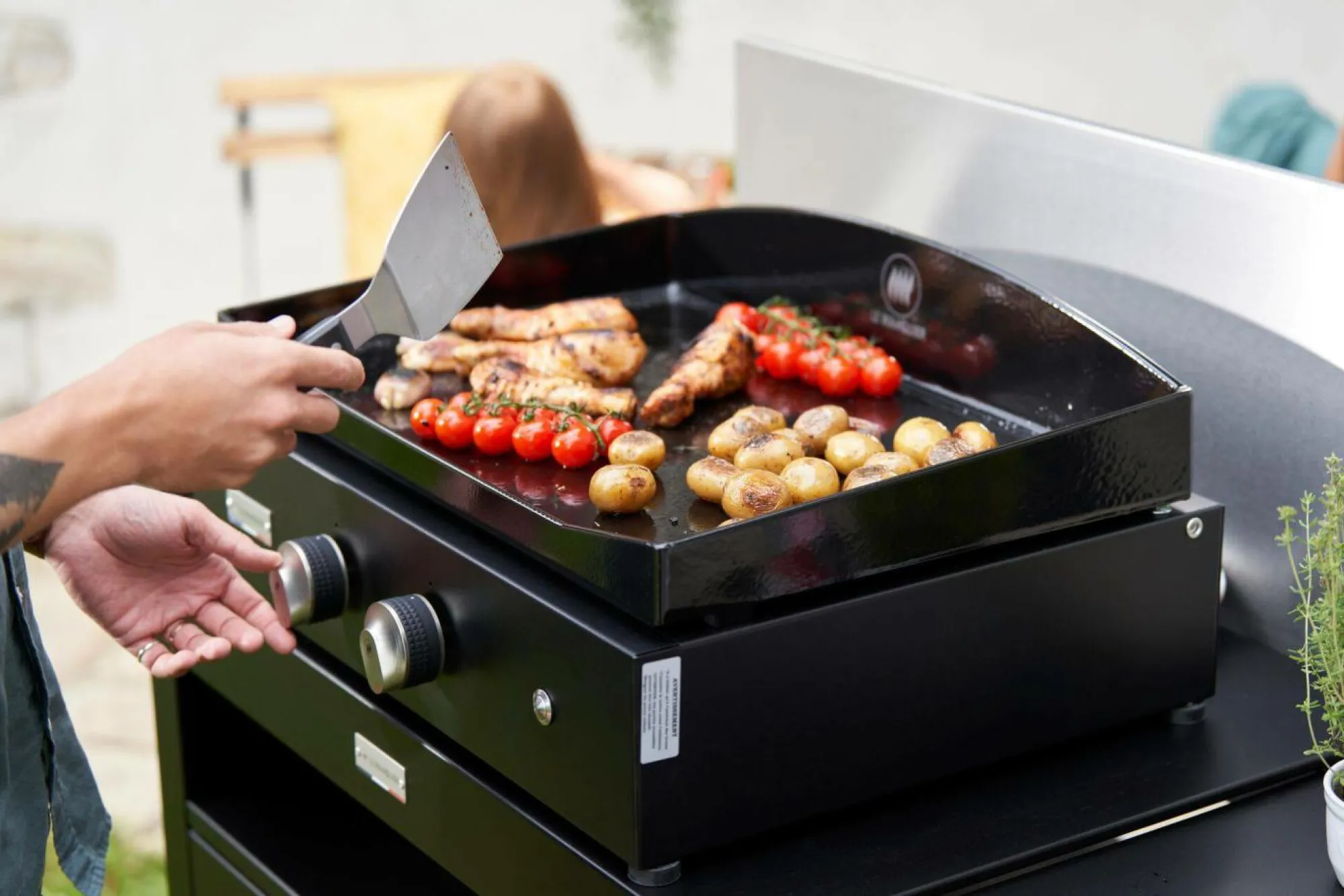 Camif Planchas>LE MARQUIER Plancha Gaz Pure 260 en Acier Noir