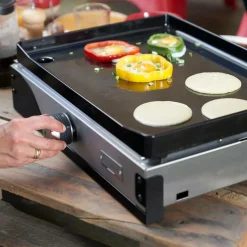 Camif Planchas>LE MARQUIER Plancha La Petite Française Électrique 150 Duo Inox et Acier Noir