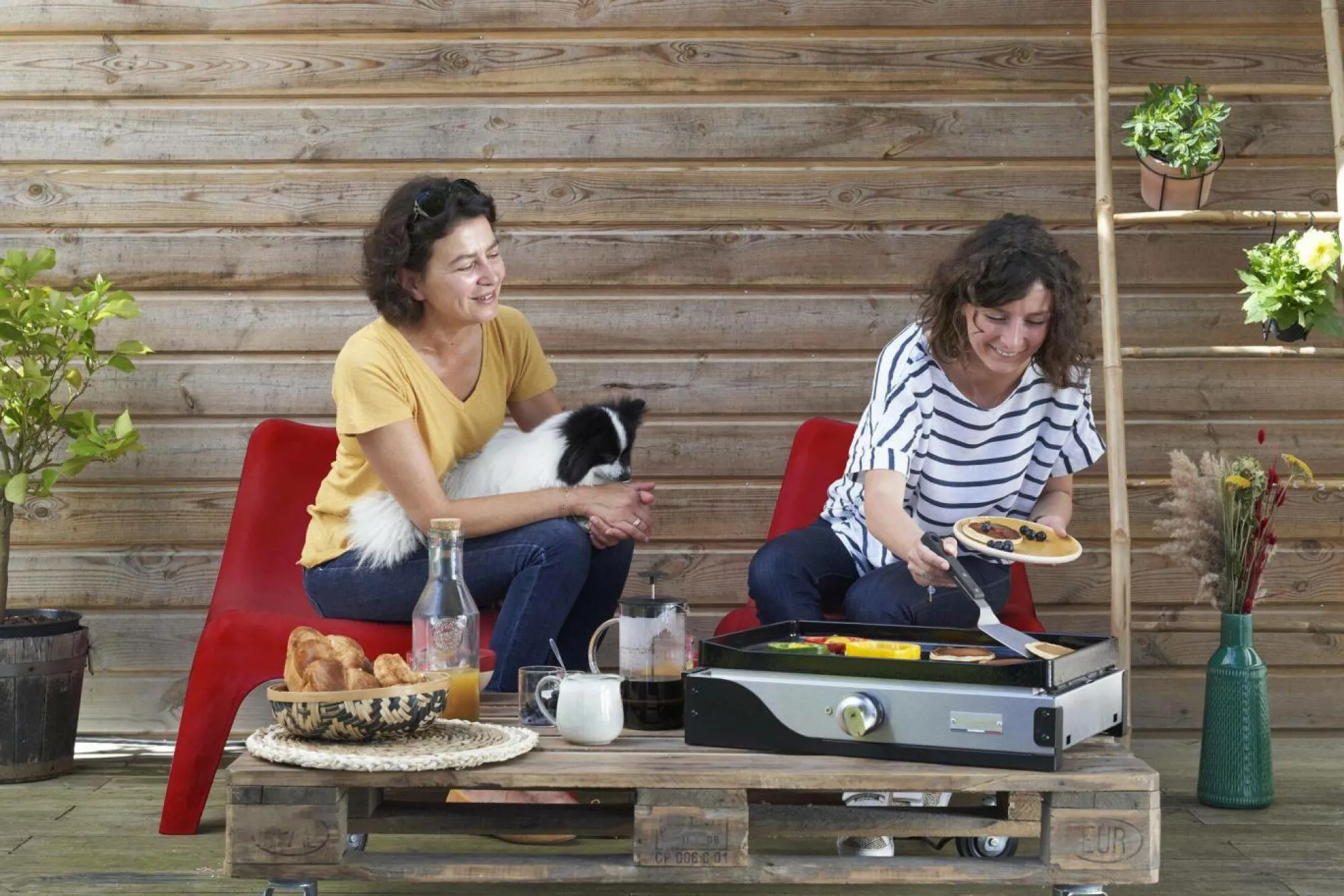 Camif Planchas>LE MARQUIER Plancha La Petite Française Électrique 150 Duo Inox et Acier Noir