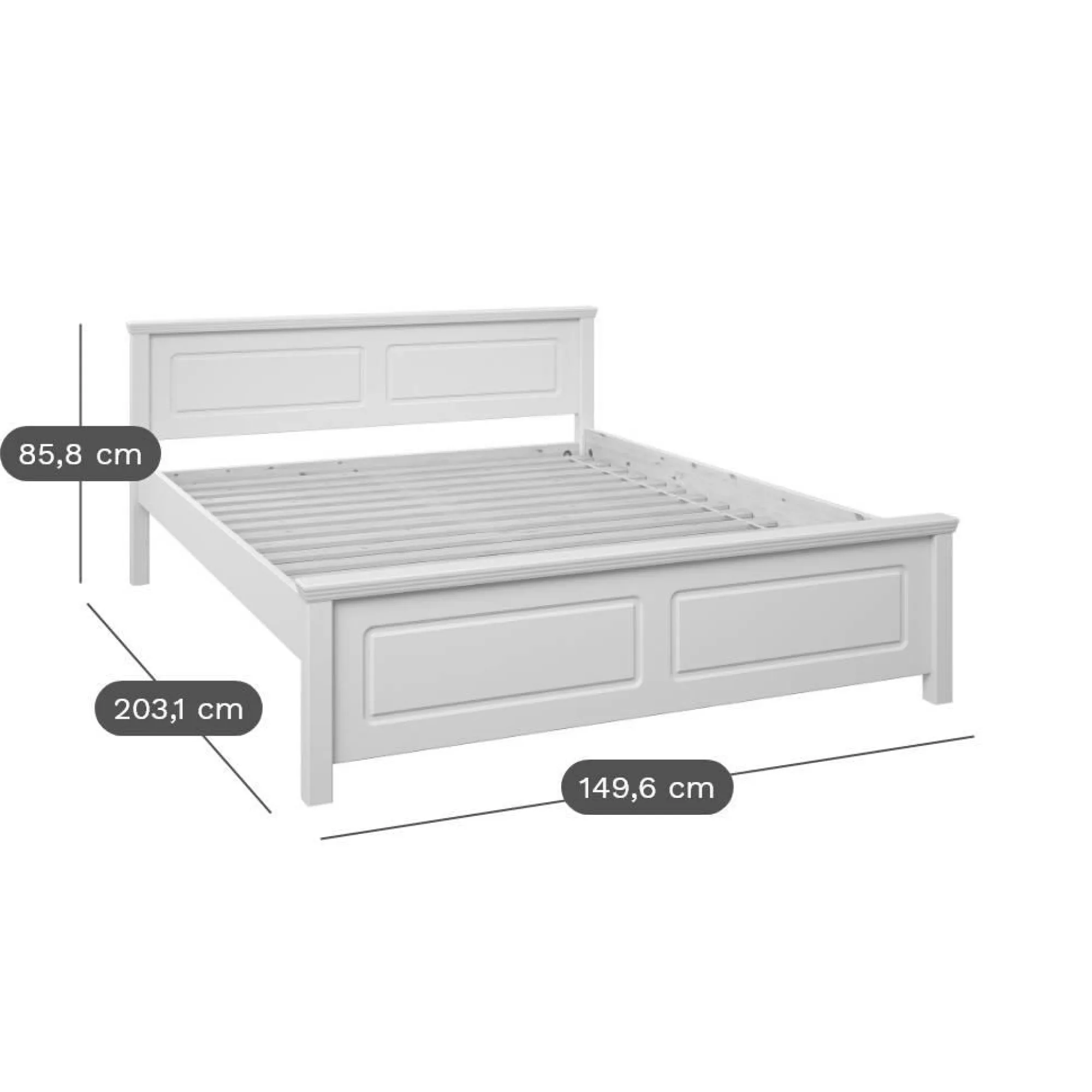 Camif Lits Avec Rangement|Lits Avec Rangement>Lit avec tiroir de rangement en option Théa - 140 x 190 cm