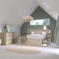 Camif Lits Avec Rangement|Lits Avec Rangement>Lit avec tiroirs de rangement en option Palmyre - 160 x 200 cm