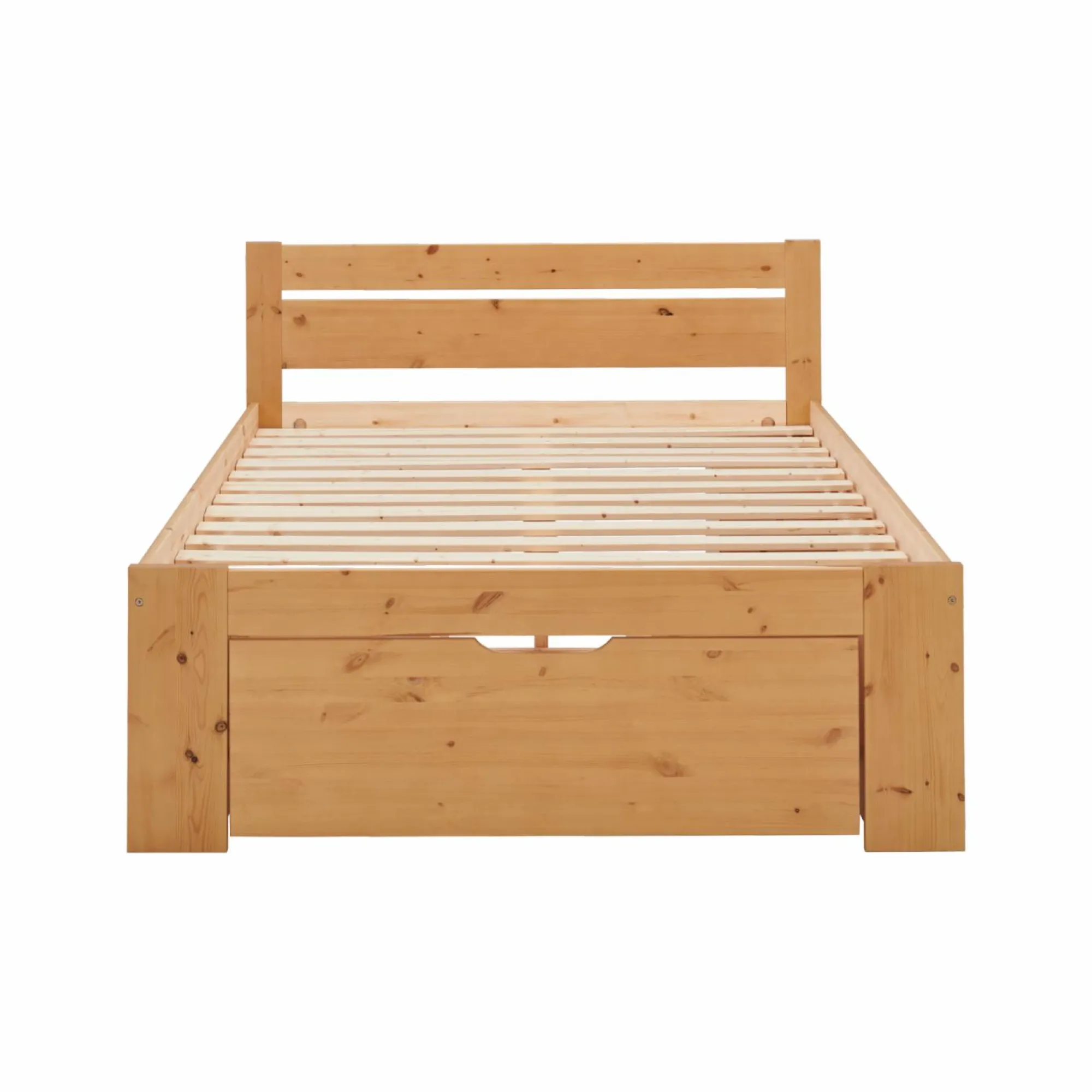 Camif Lits Avec Rangement|Lits Avec Rangement>Lit rangement bois massif Tara - - 140 x 200 cm