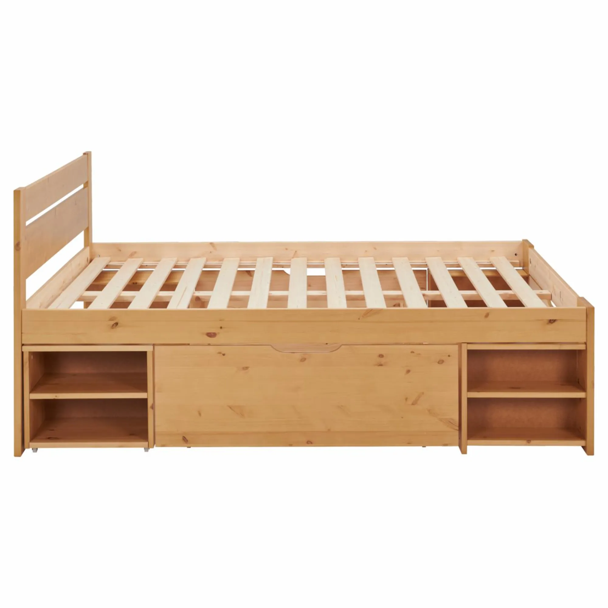 Camif Lits Avec Rangement|Lits Avec Rangement>Lit rangement bois massif Tara - - 140 x 200 cm