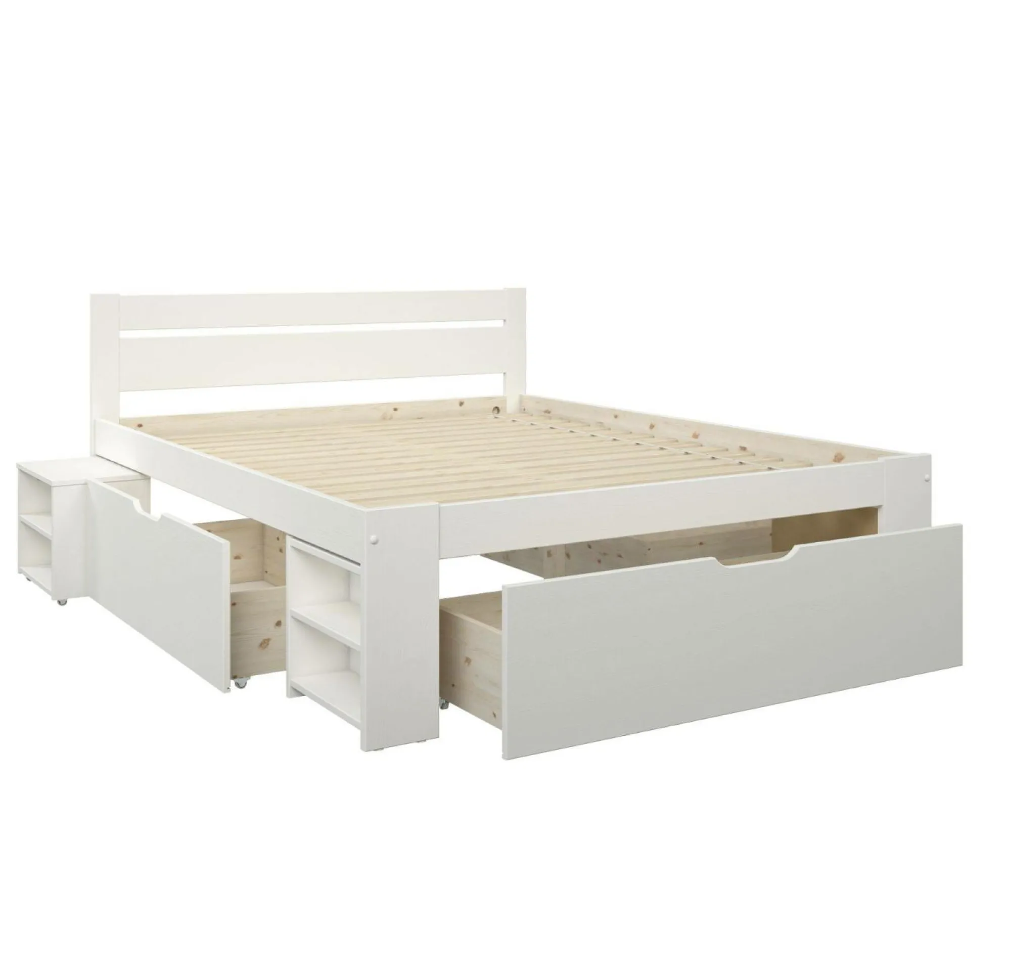 Camif Lits Avec Rangement|Lits Avec Rangement>Lit rangement bois massif Tara - - 140 x 200 cm