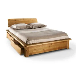 Camif Lits Avec Rangement|Lits Avec Rangement>Lit rangement bois massif Tania - 160 x 200 cm