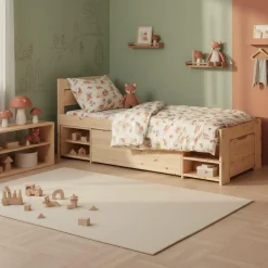 Enfant Camif Lits Avec Rangement|Lits Avec Rangement>Lit rangement enfant bois massif Tara - - 90 x 200 cm