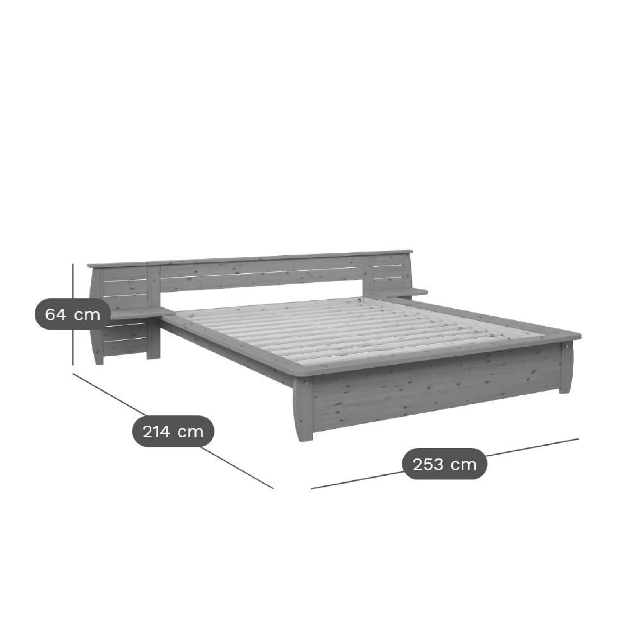 Camif Lits Avec Rangement|Lits Avec Rangement>Lit rangement Théo - - 160 x 200 cm