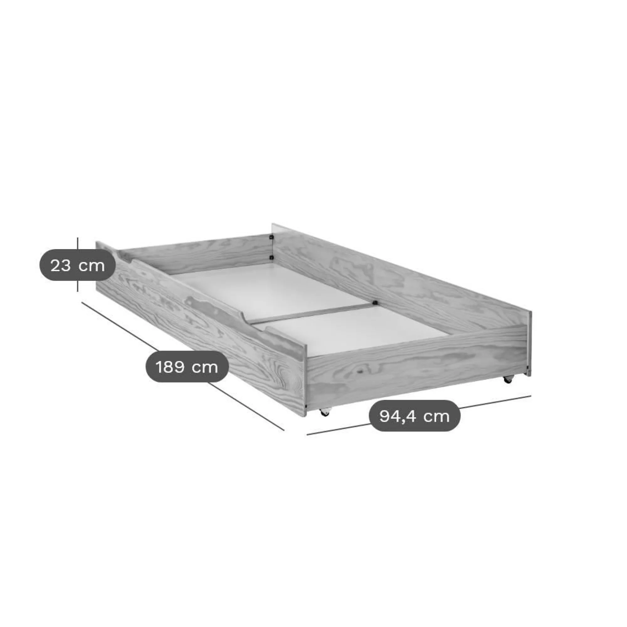 Enfant Camif Chambres Enfant|Chambres Enfant>Lits superposés - séparables bois massif avec tiroir en option Iris -
