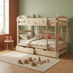 Enfant Camif Chambres Enfant|Chambres Enfant>Lits superposés séparables Iris+ lot de 2 tiroirs -