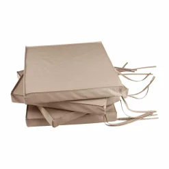 Camif Accessoires Transats>Lot de 4 Galettes de Chaises de Jardin Recyclé Heva -