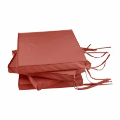 Camif Accessoires Transats>Lot de 4 Galettes de Chaises de Jardin Recyclé Heva -