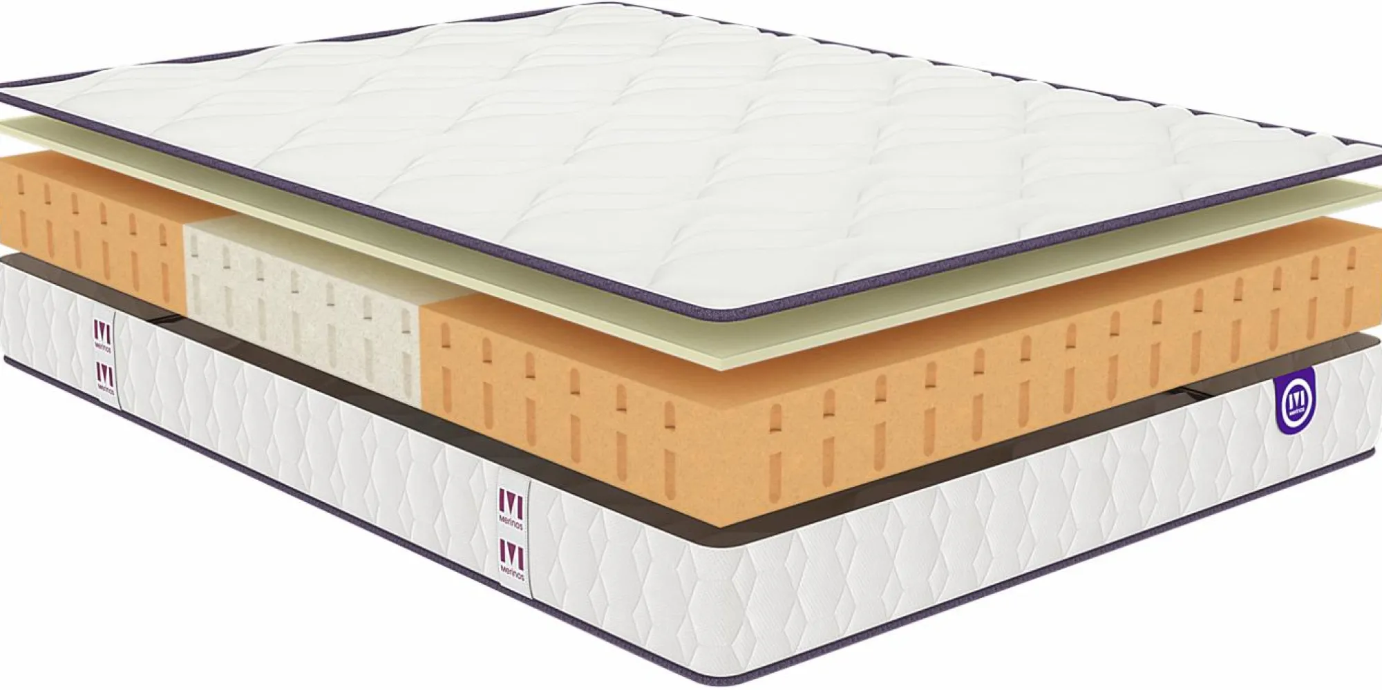 Camif Matelas 90 X 190 Cm|Matelas 140 X 190 Cm>MERINOS Matelas latex 19 cm Happy Lit - 120 x 190 cm