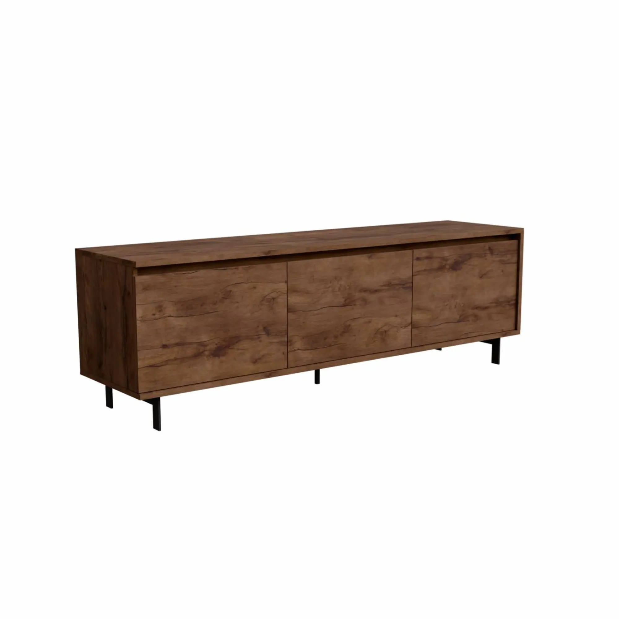 Camif Meubles Tv>Meuble TV 3 portes décor bois Gustavo -