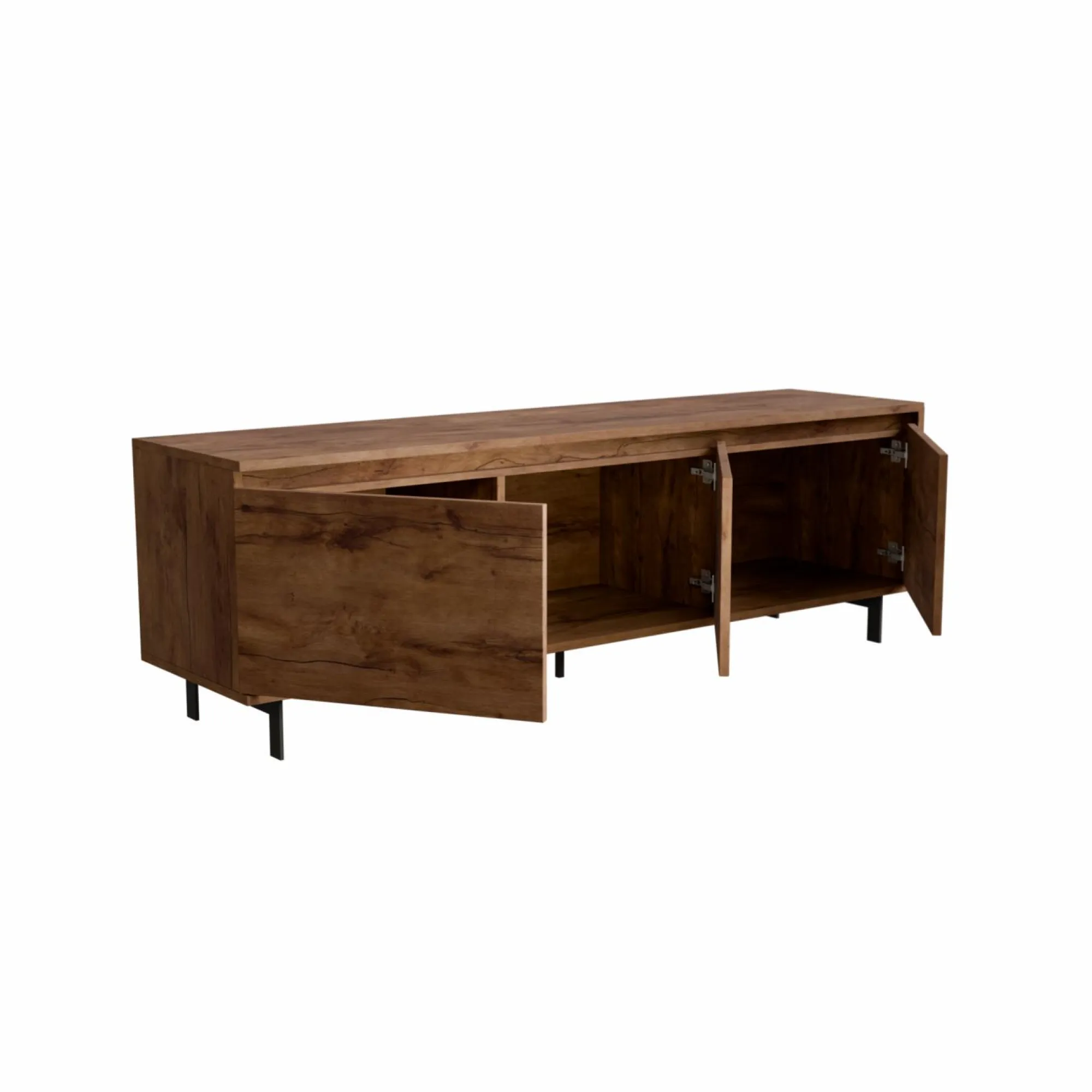 Camif Meubles Tv>Meuble TV 3 portes décor bois Gustavo -