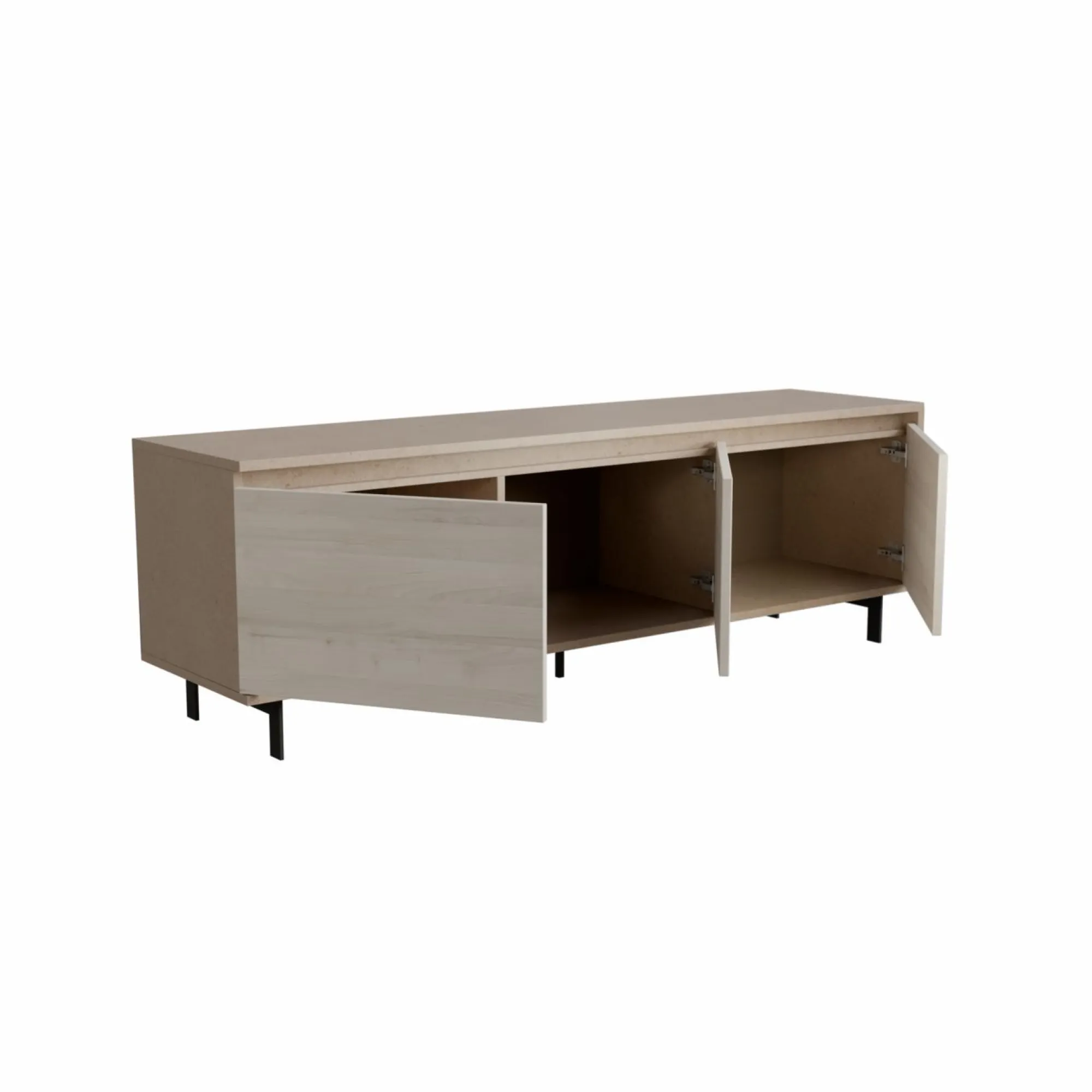 Camif Meubles Tv>Meuble TV 3 portes décor bois Gustavo -