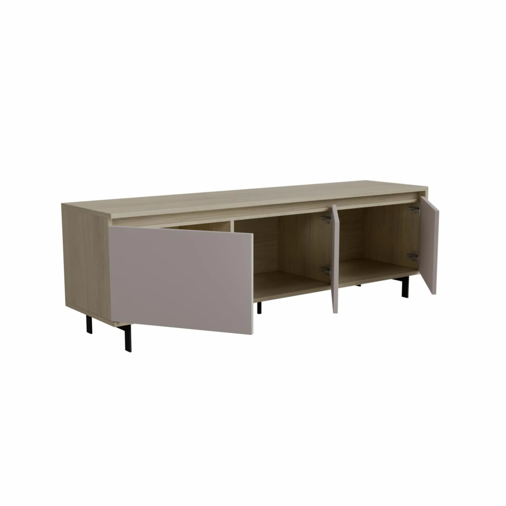 Camif Meubles Tv>Meuble TV 3 portes décor bois Gustavo -
