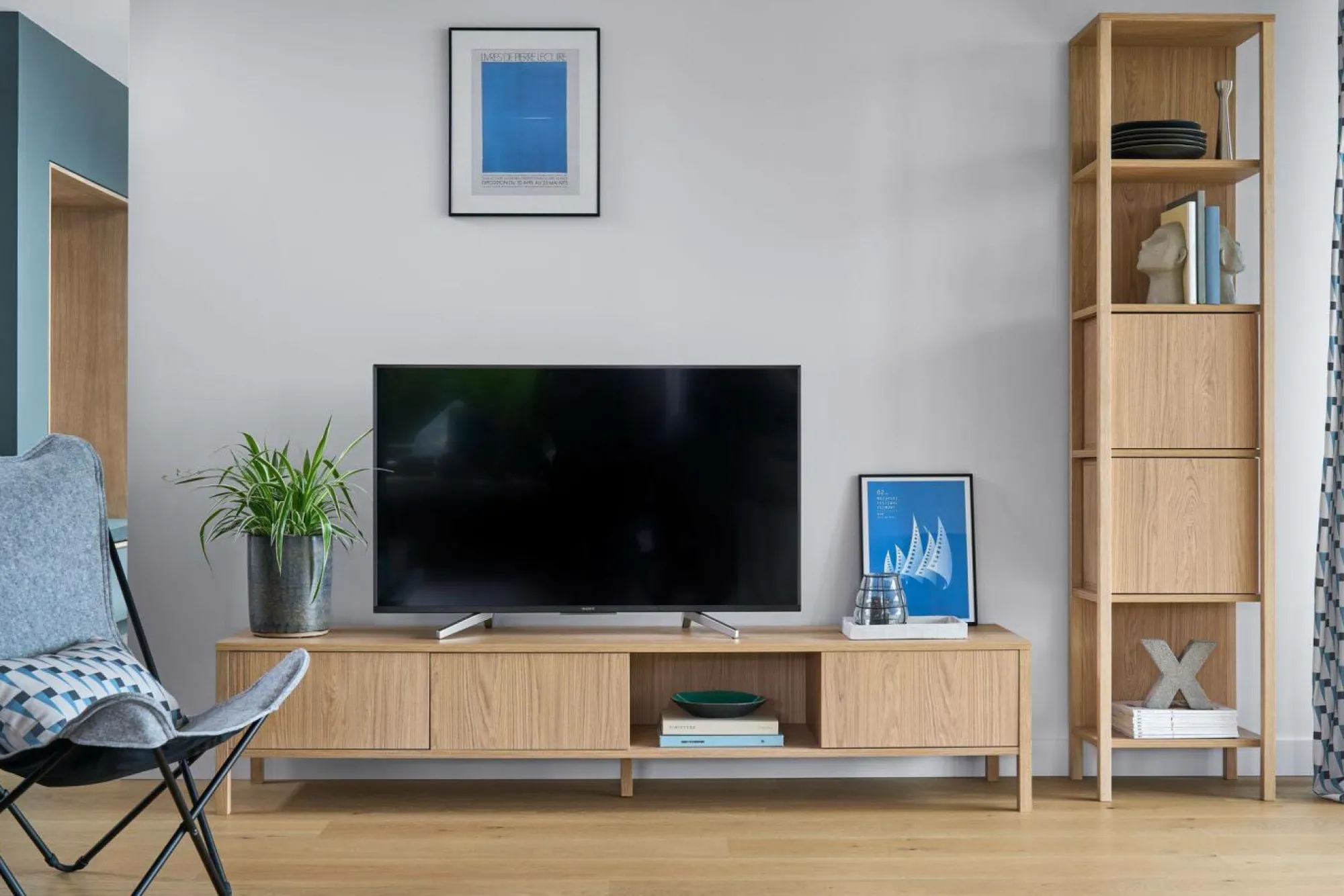 Camif Meubles Tv>Meuble TV 3 portes décor bois Simon
