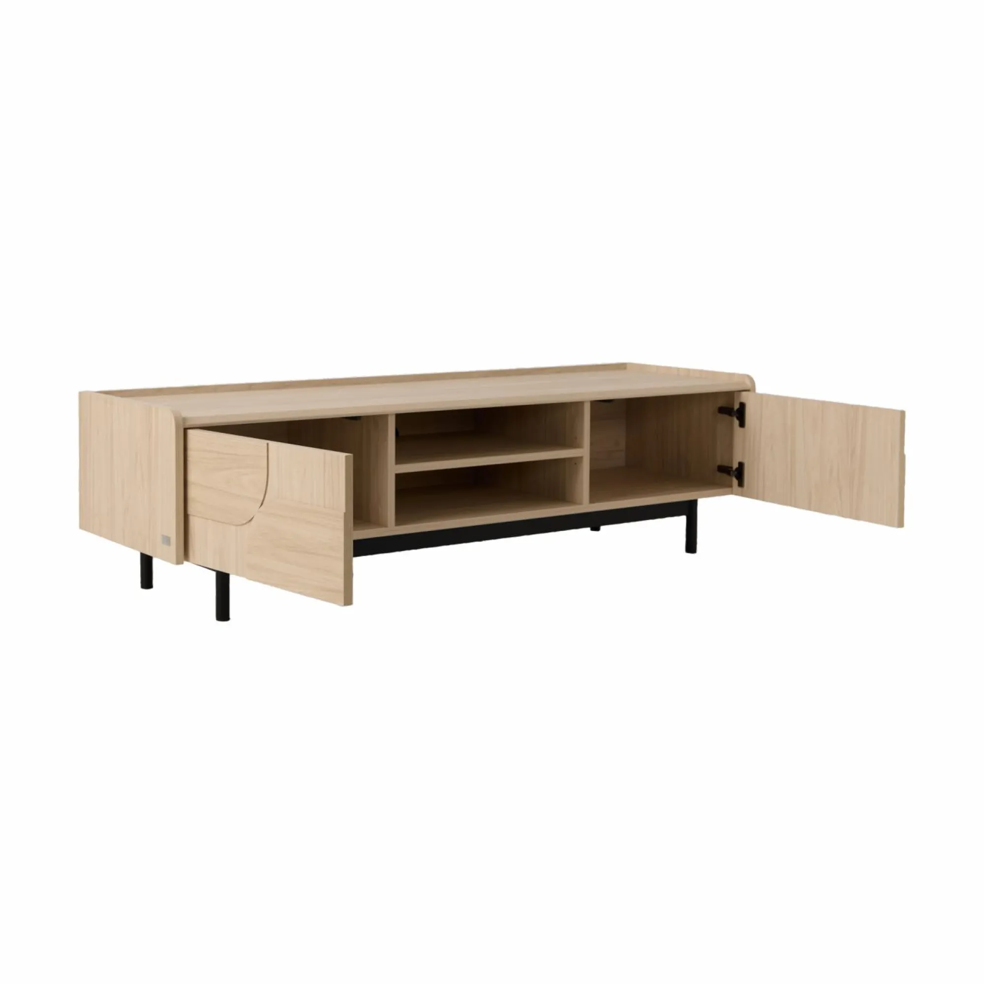 Camif Meubles Tv>Meuble TV décor bois pieds métal 2 portes Mila