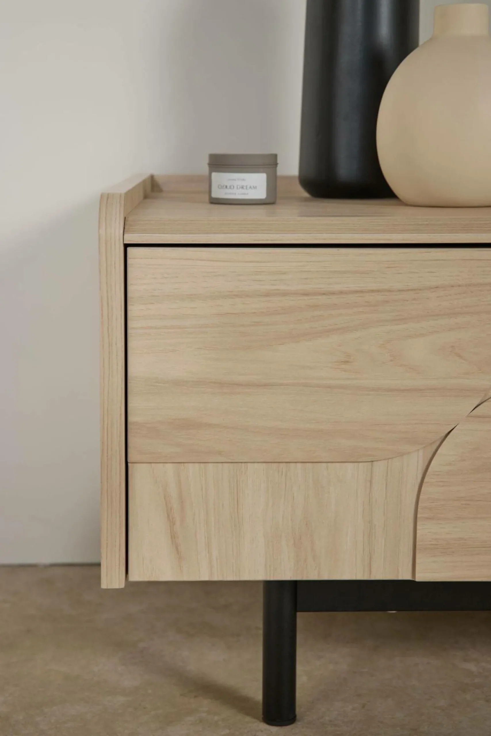 Camif Meubles Tv>Meuble TV décor bois pieds métal 2 portes Mila