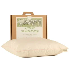 Camif Oreillers|Oreillers>MILLE OREILLERS Oreiller ferme en laine vierge biologique - 50 x 70 cm