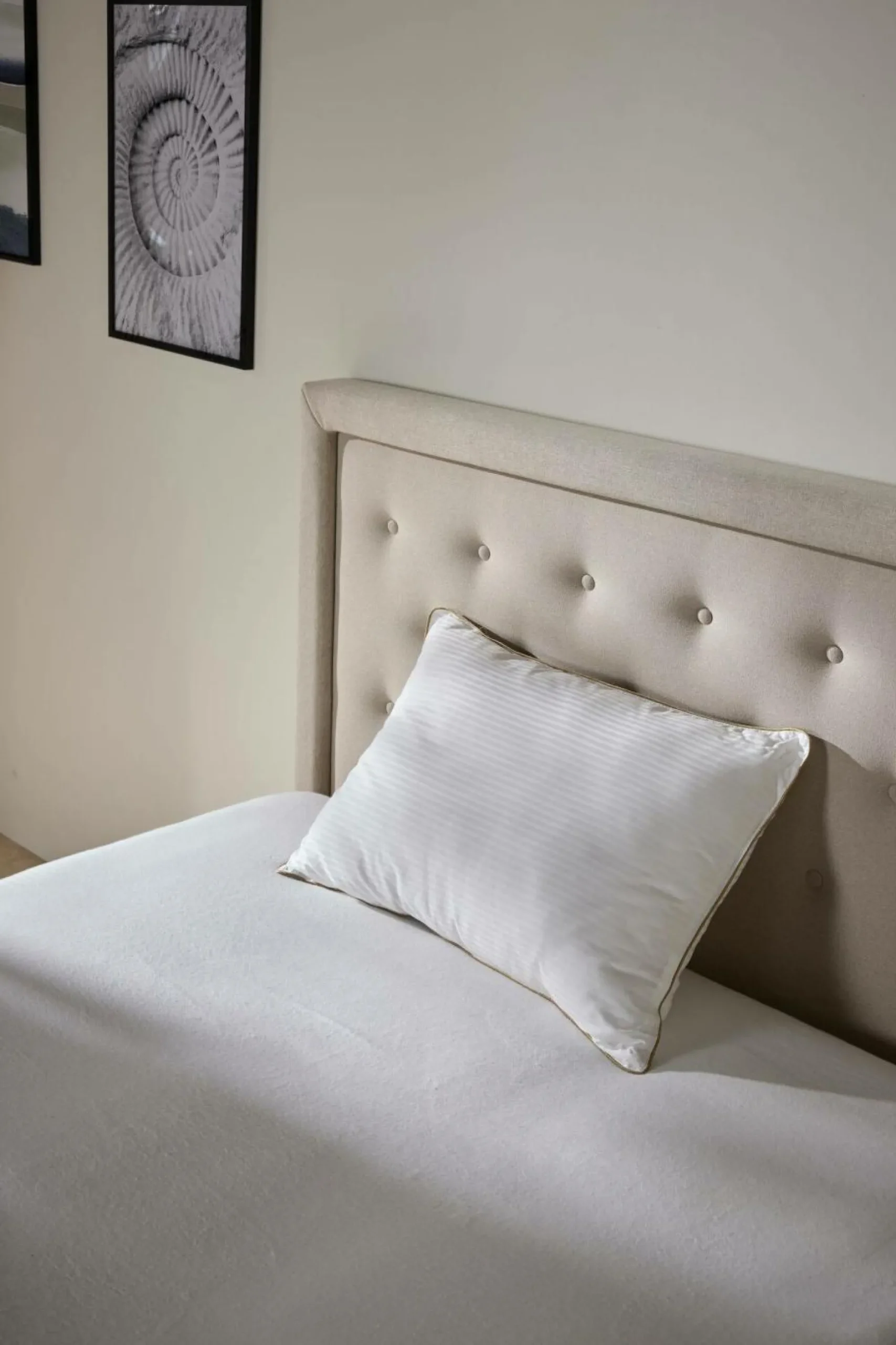 Camif Oreillers|Oreillers>Oreiller déhoussable en satin Léonore - Ferme - 50 x 70 cm