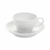 Camif Tasses|Tasses>PILLIVUYT Lot de 6 Tasses genieu et soucoupes Plissé