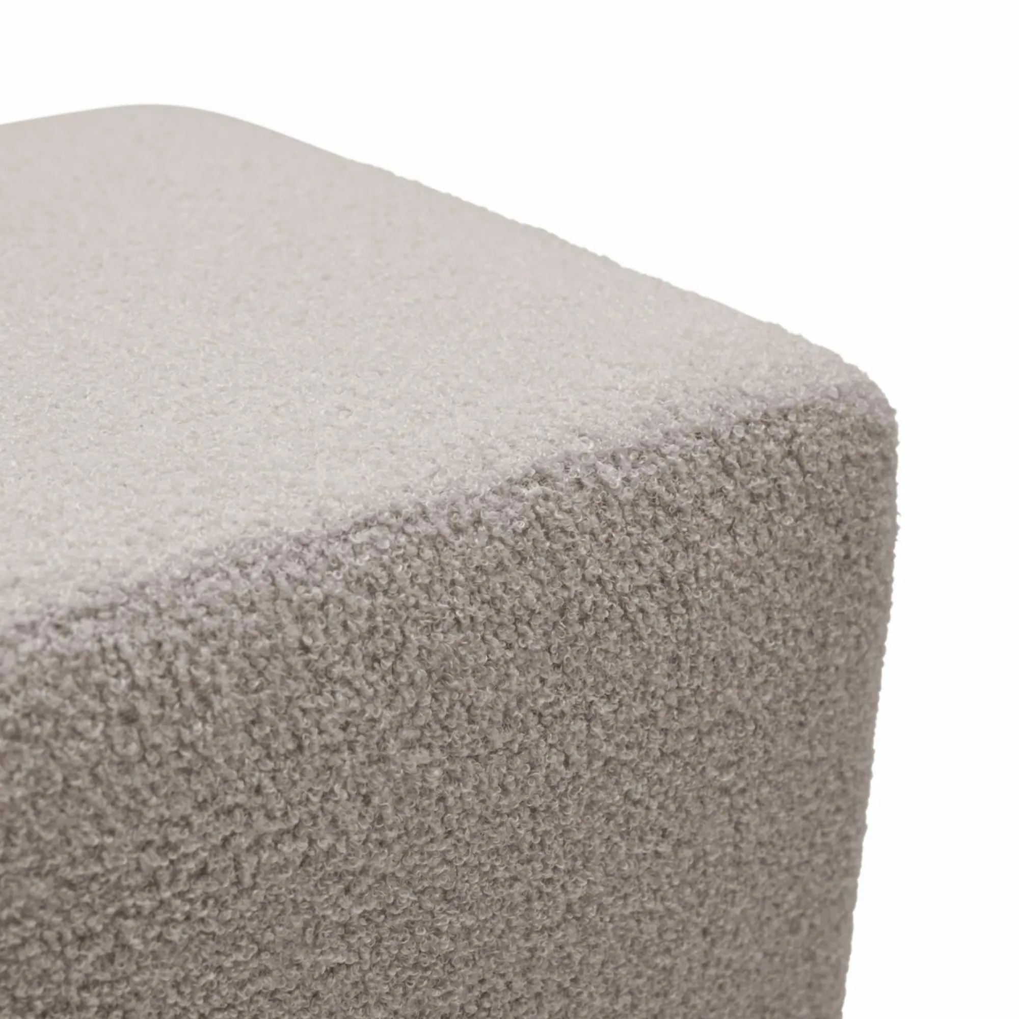 Camif Repose-Pieds>Pouf bouclette carré Ome -