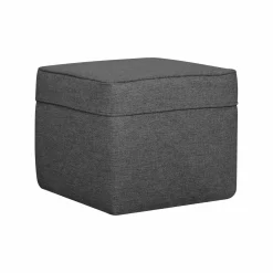 Camif Repose-Pieds>Pouf carré tissu Ondine -