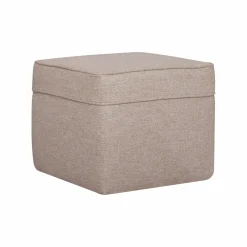 Camif Repose-Pieds>Pouf carré tissu Ondine -