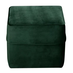 Camif Repose-Pieds>Pouf carré velours Oscar -