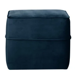 Camif Repose-Pieds>Pouf carré velours Oscar -