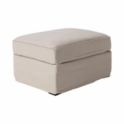 Camif Repose-Pieds>Pouf coton/lin déhoussable Margot -