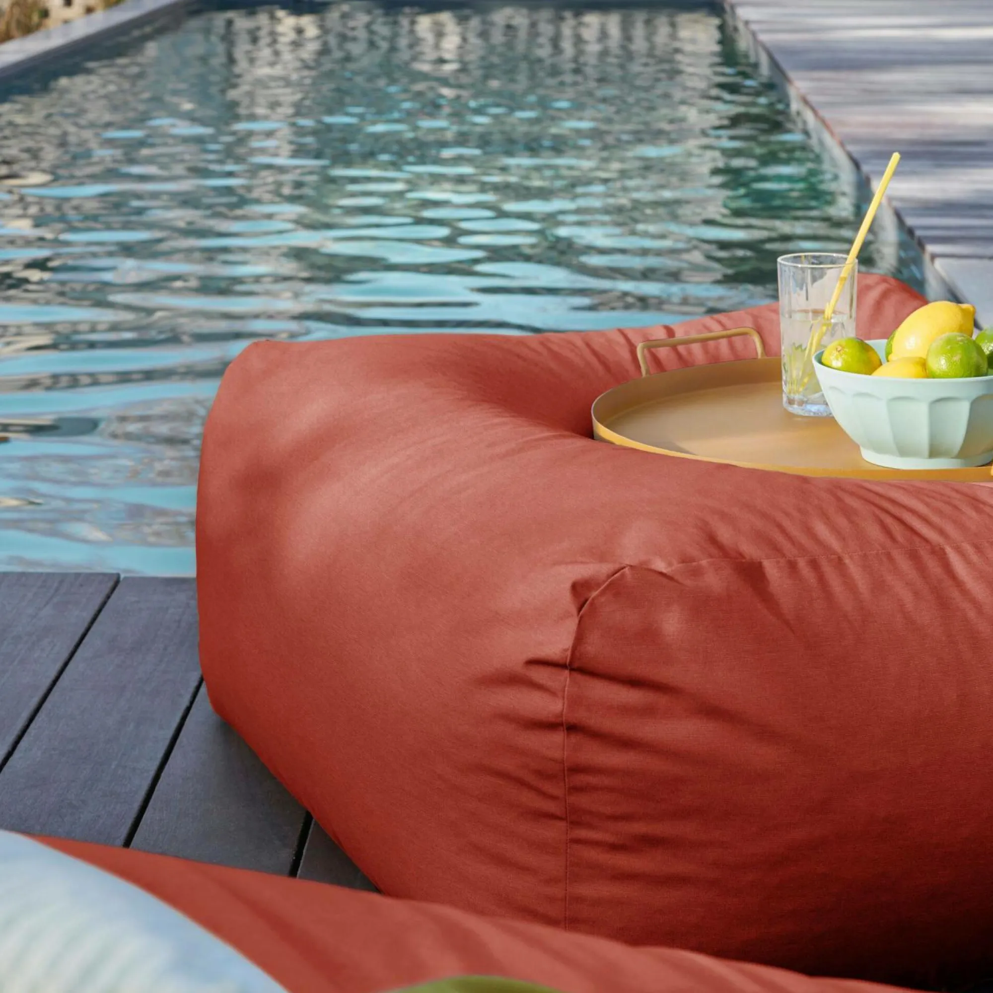 Camif Poufs, Poires Et Coussins De Sol|Poufs, Poires Et Coussins De Sol>Pouf d'Extérieur Recyclé Heva -