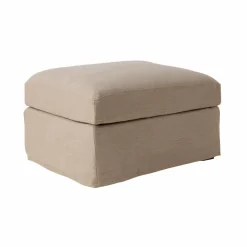 Camif Repose-Pieds>Pouf lin déhoussable Moëze -