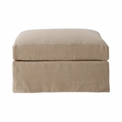 Camif Repose-Pieds>Pouf lin déhoussable Moëze -