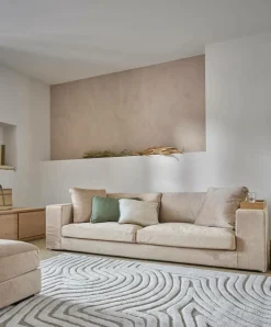 Camif Repose-Pieds>Pouf velours Maé -