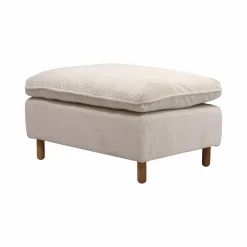 Camif Repose-Pieds>Repose-pieds velours côtelé Portimo -