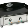 Camif Ensembles Planchas Et Dessertes>ROLLER GRILL Ensemble Plancha émaillé 600x400 électrique + desserte bois/inox