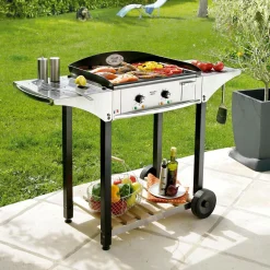 Camif Ensembles Planchas Et Dessertes>ROLLER GRILL Ensemble Plancha 600x400 gaz + desserte