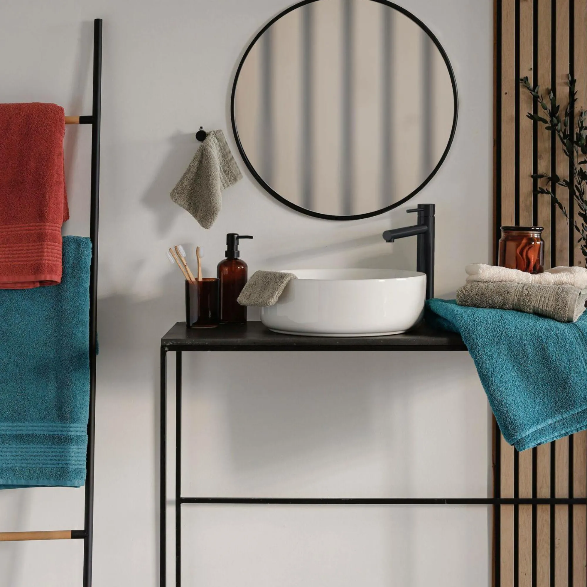 Camif Serviettes De Bain>Serviette de bain coton bio Lena - - 100 x 150 cm