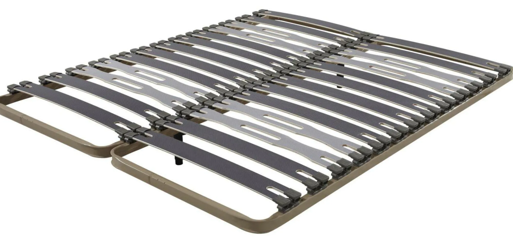 Camif Sommiers 90 X 190 Cm|Sommiers 140 X 190 Cm>Sommier cadre à latte 5 zones de soutien Ethan - 2 x 70 x 190 cm