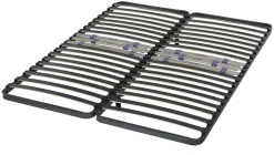 Camif Sommiers 140 X 190 Cm|Sommiers 90 X 190 Cm>Sommier cadre à lattes réglables Erin - 2 x 80 x 200 cm
