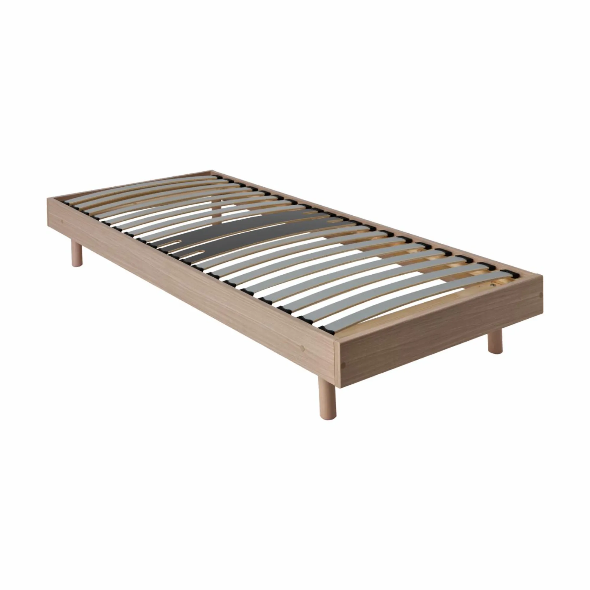 Camif Sommiers 160 X 200 Cm|Sommiers 90 X 190 Cm>Sommier kit décor bois Elian - - 90 x 190 cm