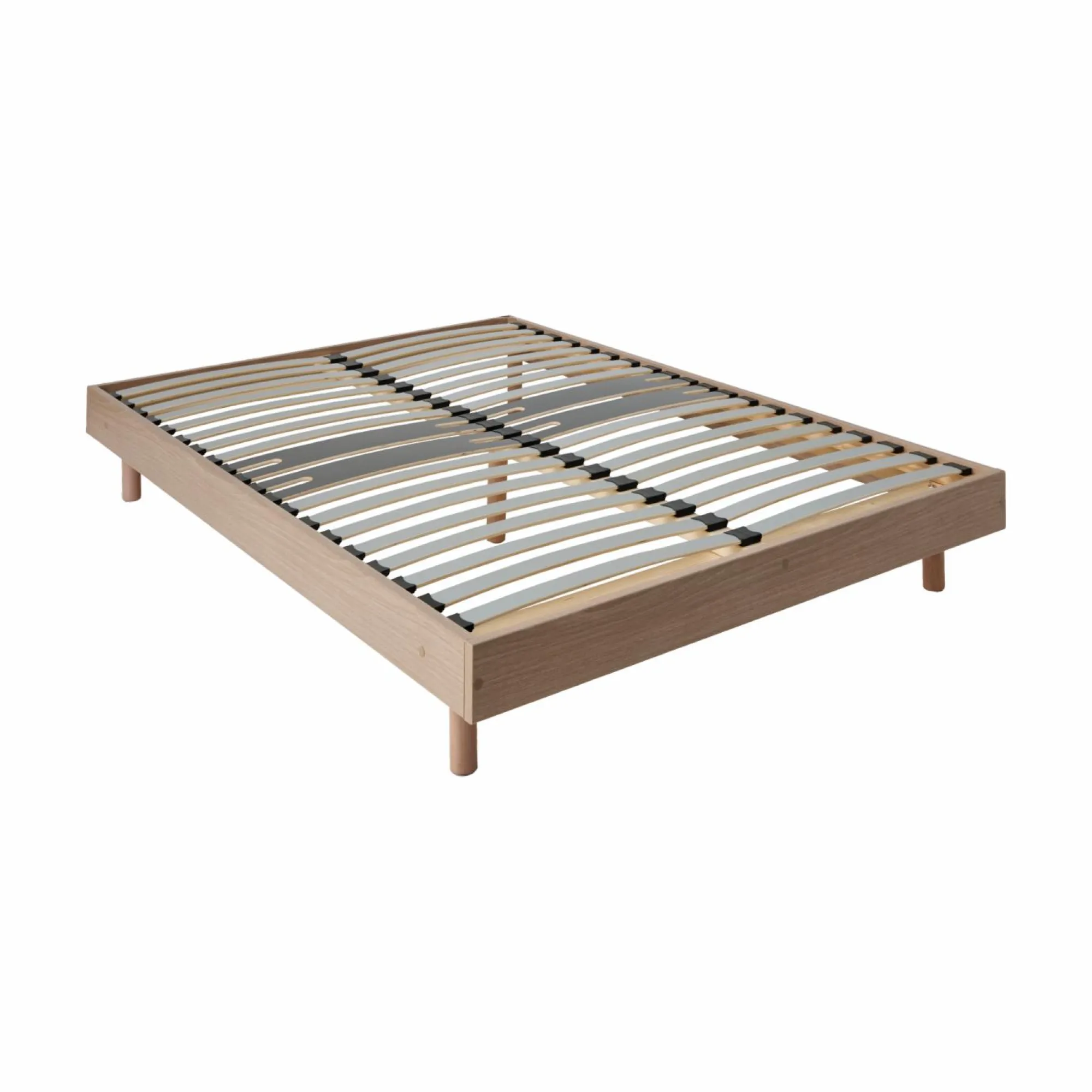 Camif Sommiers 160 X 200 Cm|Sommiers 90 X 190 Cm>Sommier kit décor bois Elian - - 140 x 190 cm