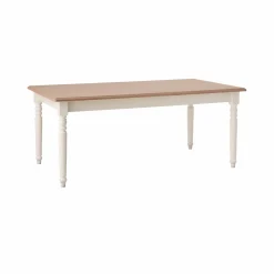 Camif Tables À Manger|Tables>Table à manger rectangulaire extensible bois et blanc 6 à 10 personnes Apolline
