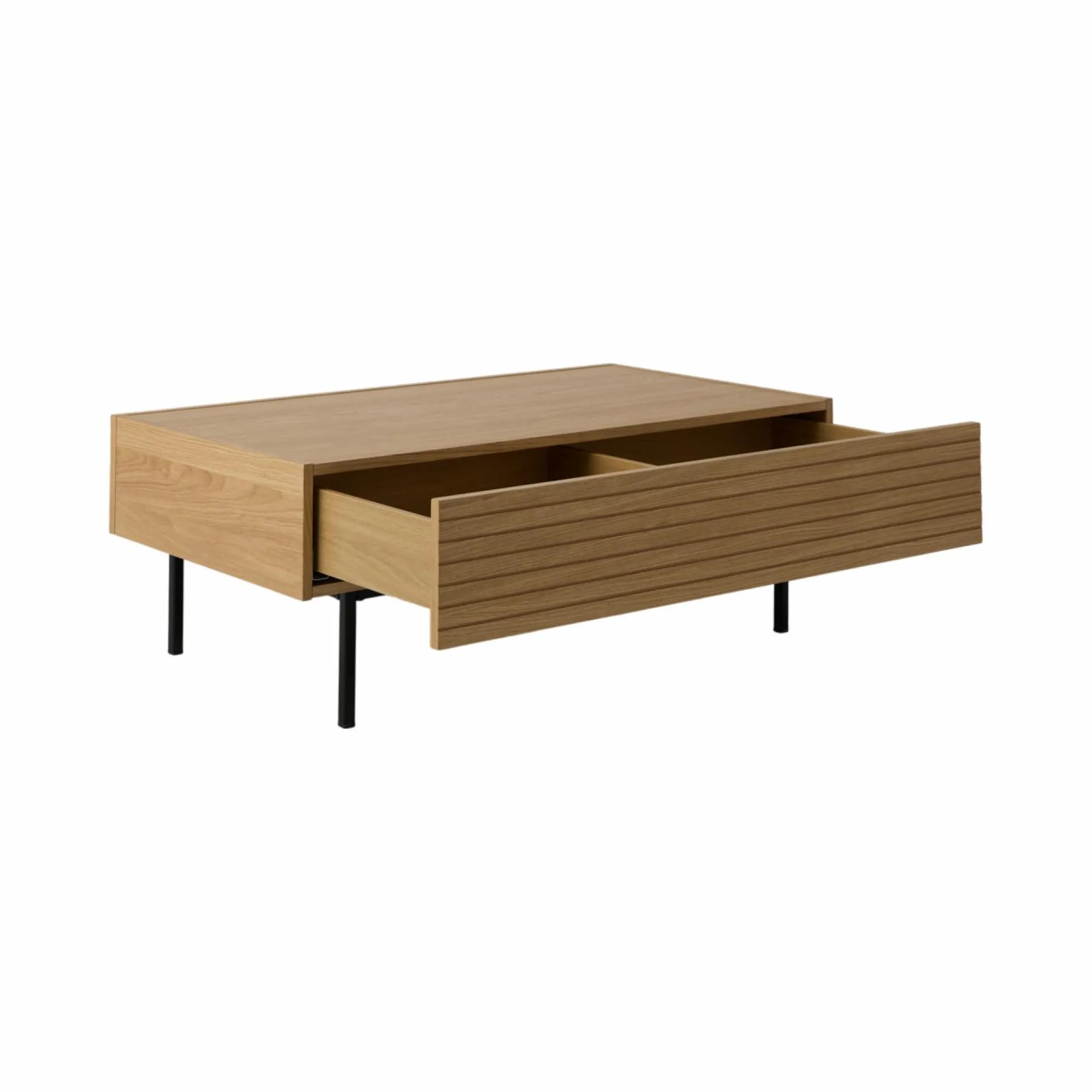 Camif Tables Basses>Table basse avec tiroir bois pieds métal Alex