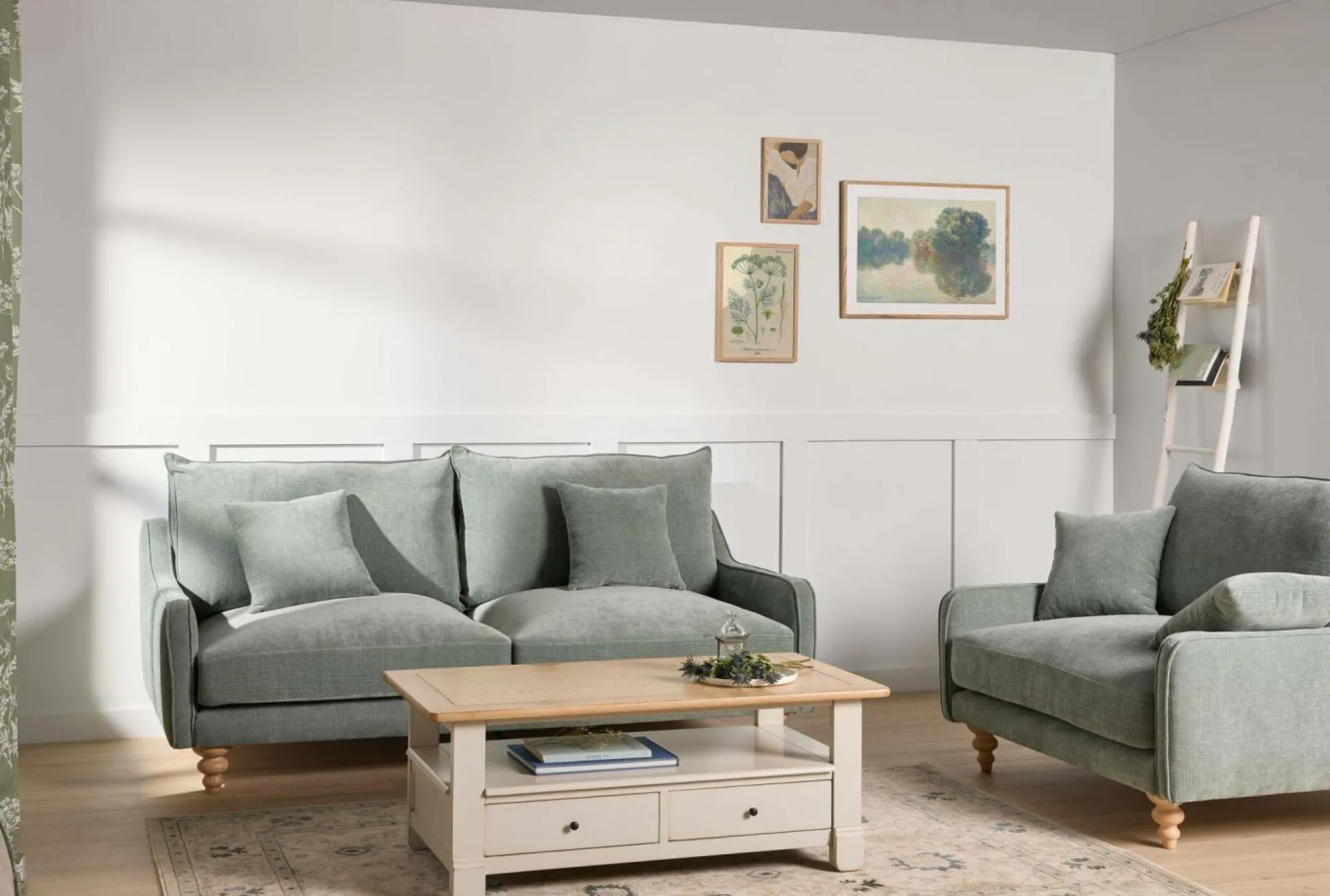 Camif Tables Basses>Table basse bois massif 2 tiroirs Embellie -