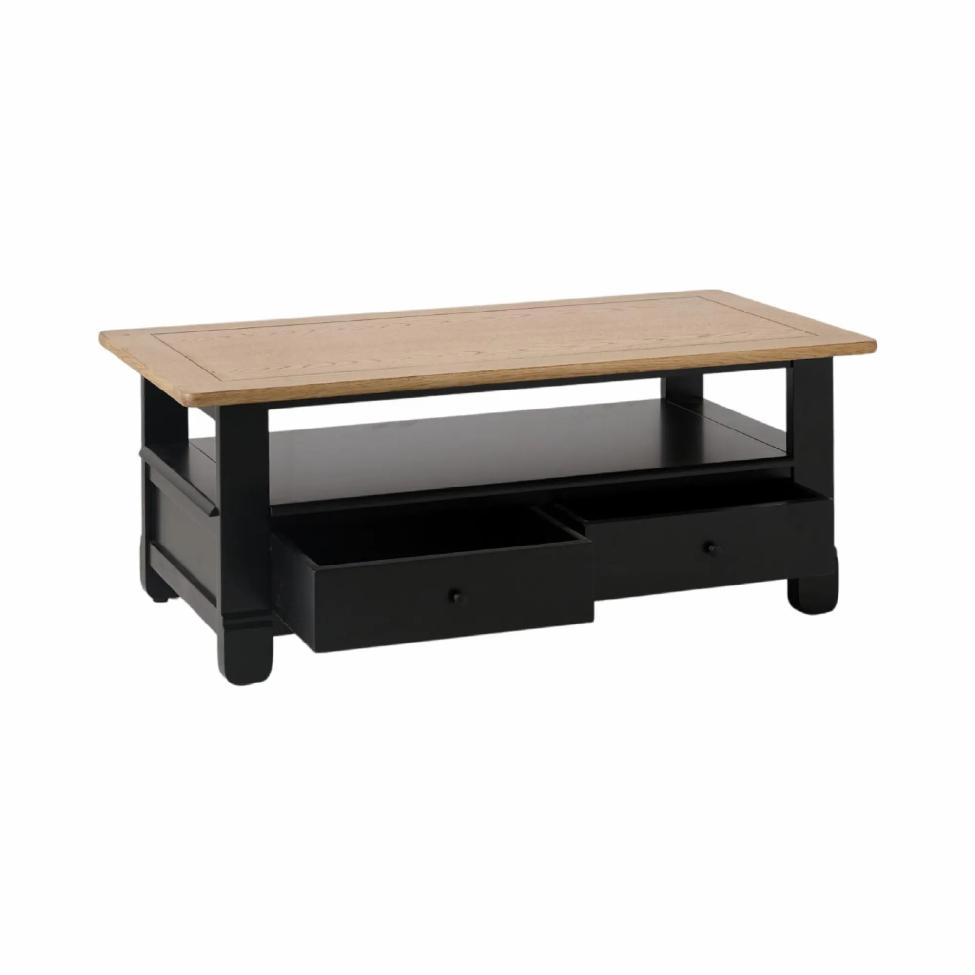 Camif Tables Basses>Table basse bois massif 2 tiroirs Embellie -
