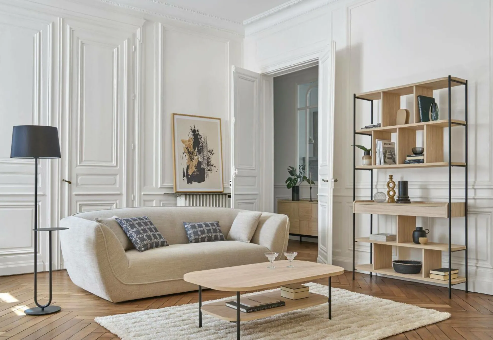 Camif Tables Basses>Table basse décor bois pieds métal Mila