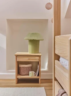 Enfant Camif Tables De Chevet Enfant|Chambres Enfant>Table de chevet 1 tiroir bois massif Iris - - Poignées Bois